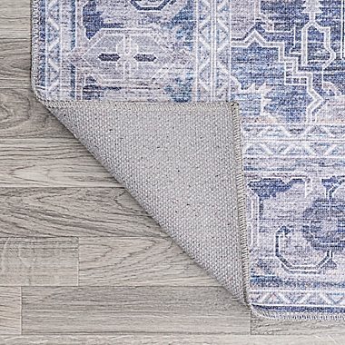 JONATHAN Y Alanya Medallion Indoor/Outdoor Rug in Navy/Cream. View a larger version of this product image.