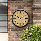 Alternate image 4 for Studio 3B&trade; 26&quot; Round Wood Dial Wall Clock in Black