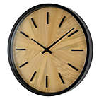 Alternate image 2 for Studio 3B&trade; 26&quot; Round Wood Dial Wall Clock in Black