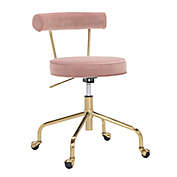 LumiSource&reg; Rhonda Task Chair in Pink/Gold