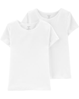carter&#39;s&reg; Size 2-3T 2-Pack Cotton Undershirts in White