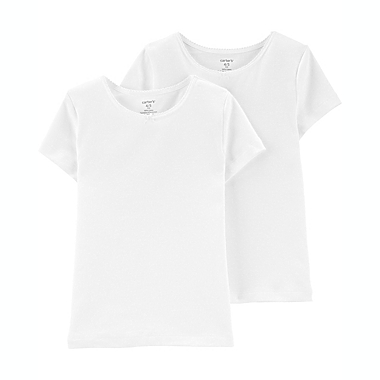 carter&#39;s&reg; Size 4-5T 2-Pack Cotton Undershirts in White. View a larger version of this product image.