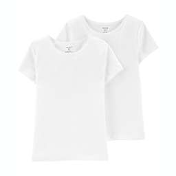 carter's® Size 4-5T 2-Pack Cotton Undershirts in White