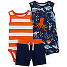 Alternate image 0 for carter&#39;s&reg; Size 3M 3-Piece Nautical Bodysuit and Short Set in Blue/Orange