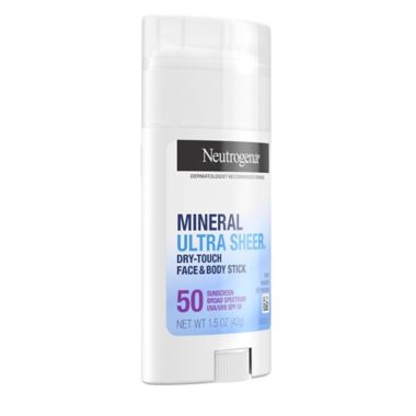 Neutrogena&reg; Mineral Ultra Sheer&reg; Dry-Touch Face &amp; Body Stick 50 SPF. View a larger version of this product image.