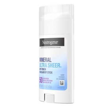 Neutrogena&reg; Mineral Ultra Sheer&reg; Dry-Touch Face &amp; Body Stick 50 SPF. View a larger version of this product image.