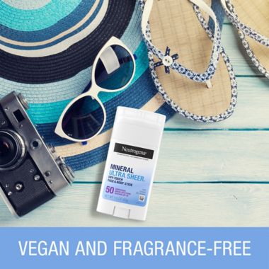 Neutrogena&reg; Mineral Ultra Sheer&reg; Dry-Touch Face &amp; Body Stick 50 SPF. View a larger version of this product image.
