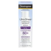 Neutrogena&reg; 1.7 oz. Ultra Sheer Moisturizing Face Serum Broad Spectrum Sunscreen 60+ SPF