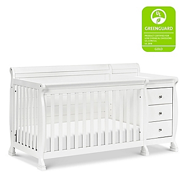 DaVinci Kalani 4-in-1 Convertible Crib &amp; Changer in White. View a larger version of this product image.