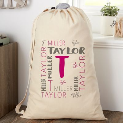 Notable Name Personalized Laundry Bag
