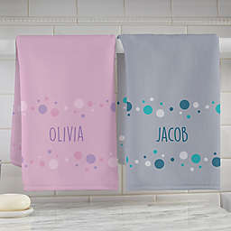 Bubbles Personalized Hand Towel