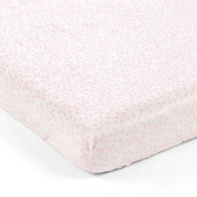 Just Baby Pink Owl/Dot Fitted Crib Sheet Baby Shower Gift 2 Pack Semi-Waterproof