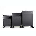 Alternate image 3 for Mirage Luggage Alva 3-Piece Hardside Expandable Spinner Luggage Set in Black