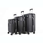 Alternate image 2 for Mirage Luggage Alva 3-Piece Hardside Expandable Spinner Luggage Set in Black