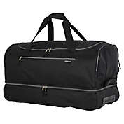 Traveler&#39;s Club&reg; Luggage Fairfield 30-Inch Rolling Duffle with Drop Bottom in Black