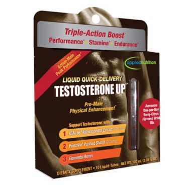 Applied Nutrition&reg; 10-Vial Liquid Quick-Delivery Testosterone up in Berry Citrus. View a larger version of this product image.
