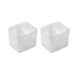 Squared Away™ 3-Tier Utility Storage Cart Hanging Cups in Frost (Set of 2)