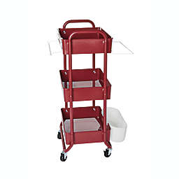 Squared Away™ 3-Piece Gift Wrapping Storage Cart Set in Rhubarb