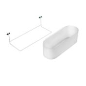 Squared Away&trade; 2-Piece Storage Cart Organizer Set in Clear/White