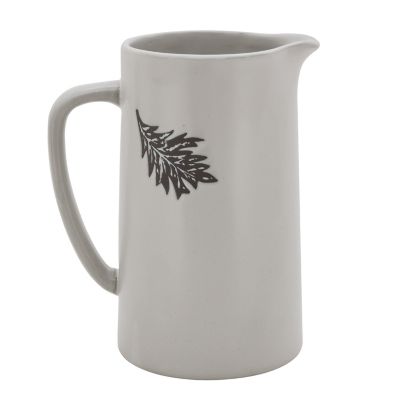 Bee &amp; Willow&trade; Autumn Leaf Pitcher in White/Grey