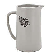 Bee & Willow&trade; Autumn Leaf Pitcher in White/Grey