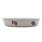 Alternate image 0 for Bee & Willow&trade; 10-Inch Autumn Leaf Pie Plate in White/Grey