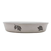 Bee & Willow&trade; 10-Inch Autumn Leaf Pie Plate in White/Grey