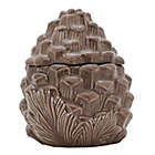 Alternate image 0 for Bee & Willow&trade; Pine Cone Figurine Winter Candy Dish in Brown