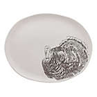 Alternate image 0 for Bee & Willow&trade; 20-Inch Turkey Motif Serving Platter in White