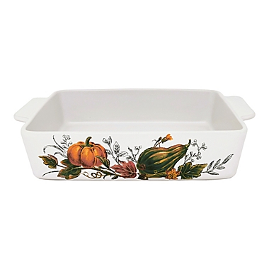 Bee & Willow&trade; 3 qt. Harvest Decal Baker in White. View a larger version of this product image.