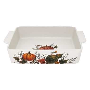 Bee & Willow&trade; 3 qt. Harvest Decal Baker in White. View a larger version of this product image.