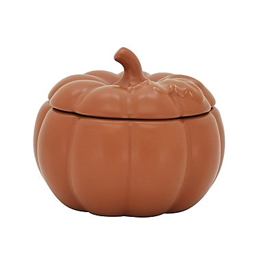 Bee & Willow&trade; 20 oz. Pumpkin Soup Tureen with Lid in Orange. View a larger version of this product image.