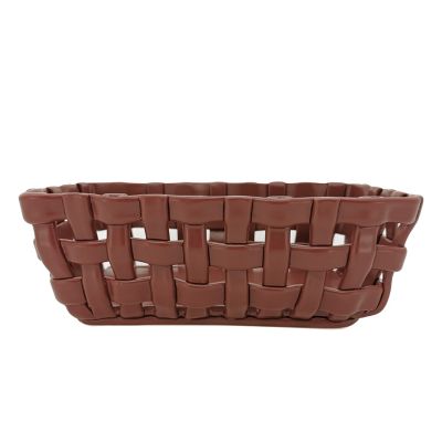Bee &amp; Willow&trade; Rectangular Weave Bread Basket in Red
