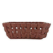 Bee & Willow&trade; Rectangular Weave Bread Basket in Red