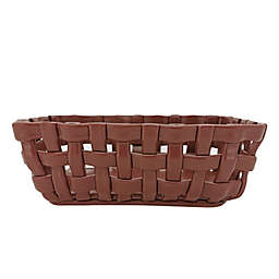 Bee & Willow™ Rectangular Weave Bread Basket in Red