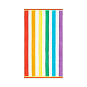 H for Happy&trade; Jacquard Beach Towel in Rainbow