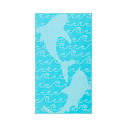 H for Happy™ Jacquard Beach Towel in Shark