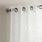 Alternate image 2 for Waverly&reg; Eureka Burnout 84-Inch Grommet Window Curtain Panel in White