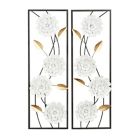 Alternate image 0 for Ridge Road Decor 2-Piece Metal Contemporary Wall Decor Set in White