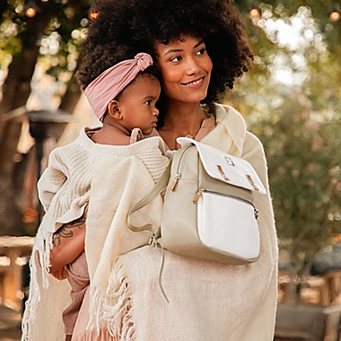 Petunia Pickle Bottom&reg; Mini Meta Backpack Diaper Bag in Toasted Marshmallow. View a larger version of this product image.