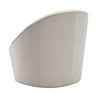 Alternate image 6 for eLuxury Supply Faux Shearling Barrel Swivel Chair in Cream