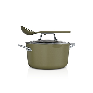 Ninja&trade; Foodi&trade; NeverStick&reg; 7 qt. PossiblePot&trade; in Olive Green. View a larger version of this product image.