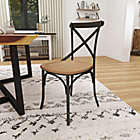 Alternate image 7 for Ridge Road Decor Farmhouse Dining Chair in Black (Set of 2)