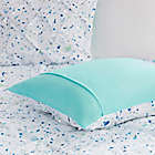 Alternate image 8 for Intelligent Design Abby 4-Piece Printed and Pintucked Twin/Twin XL Comforter Set in Aqua Blue