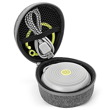 Yogasleep&trade; Hushh Sound Machine and Travel Case in White/Grey. View a larger version of this product image.