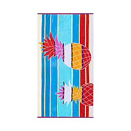 H for Happy™ Waves Jacquard Beach Towel in Pineapple