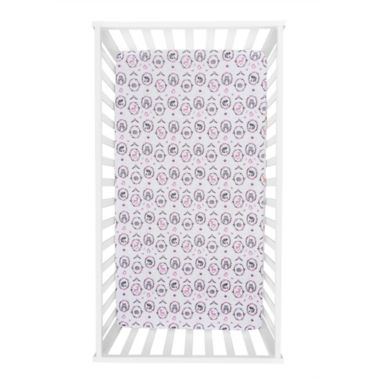 Trend Lab&reg; Woodland Portrait Flannel Deluxe Fitted Crib Sheet. View a larger version of this product image.