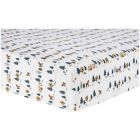 Alternate image 0 for Trend Lab&reg; Forest Campers Flannel Deluxe Fitted Crib Sheet in Green/Brown