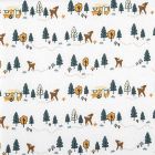 Alternate image 2 for Trend Lab&reg; Forest Campers Flannel Deluxe Fitted Crib Sheet in Green/Brown