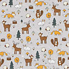 Alternate image 3 for Trend Lab&reg; 4-Pack Woodland Trail Flannel Swaddling Blankets in Grey